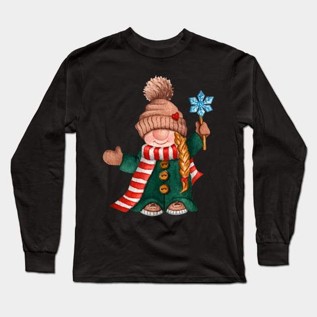 hangin with my preschool gnomies, christmas gnomes Long Sleeve T-Shirt by KyrgyzstanShop